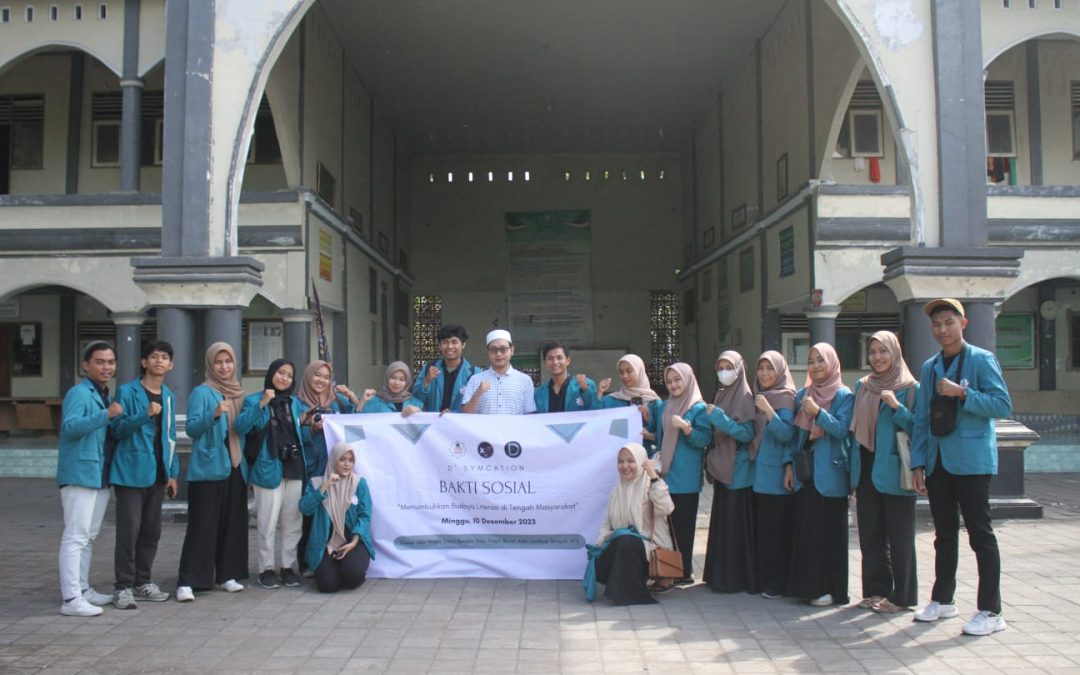 Bakti Sosial Mahasiswa Prodi KPI UIN Mataram di Bonder Lombok Tengah