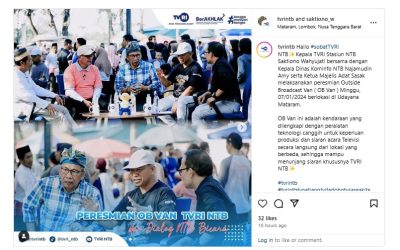 Dekan FDIK UIN Mataram Ikut Resmikan OB VAN TVRI NTB