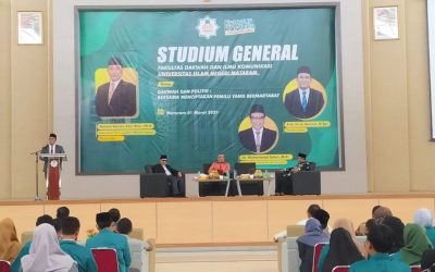  Studium General (SG) kali ini mengangkat tema “Dakwah dan Politik: Menciptakan Pemilu yang Bermartabat”.