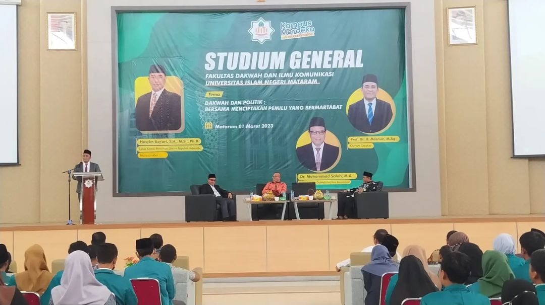  Studium General (SG) kali ini mengangkat tema “Dakwah dan Politik: Menciptakan Pemilu yang Bermartabat”.