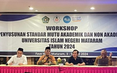 Pimpinan dan Gugus Mutu FDIK UIN Mataram: Workshop Penyusunan Standar Mutu Akademik dan Non Akademik UIN Mataram