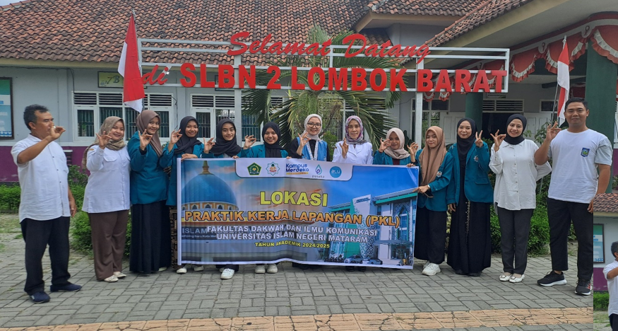 MAHASISWA BIMBINGAN KONSELING ISLAM MELAKUKAN SERAH TERIMA PKL REGULER DI SLBN 2 LOMBOK BARAT