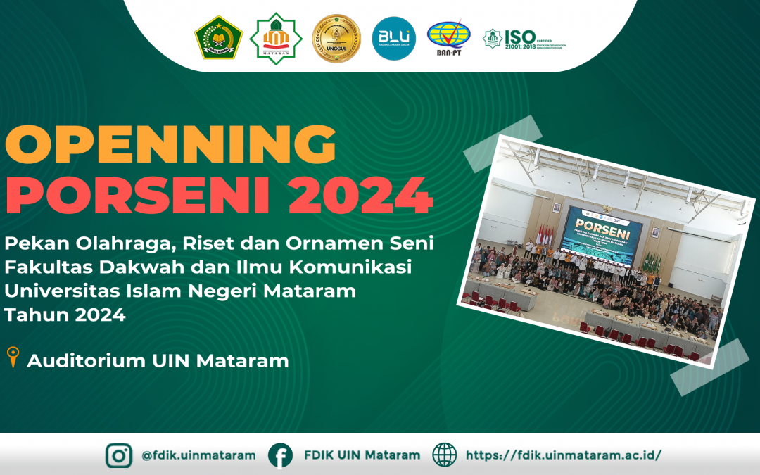 Pembukaan Acara PORSENI FDIK UIN Mataram 2024